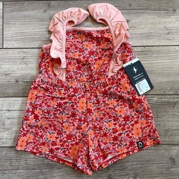 NWT Rags | Floral Tank Ruffle Romper | Size: 18-24 Month - Picture 1 of 6
